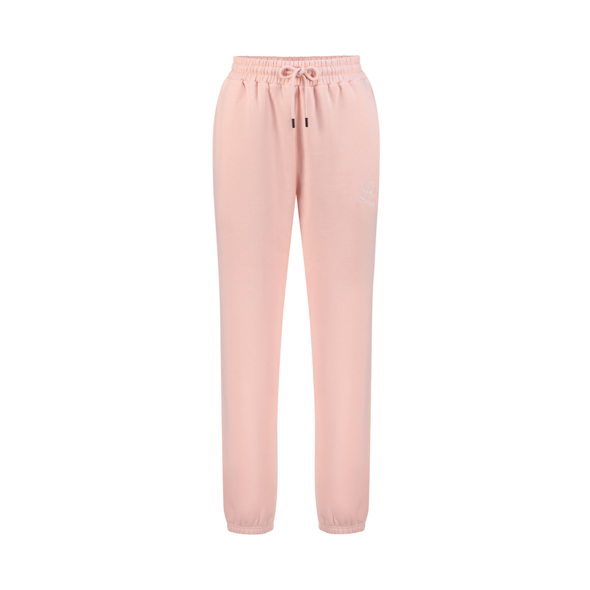 I Love Pink Sweatpants flat lay, Love Letters x