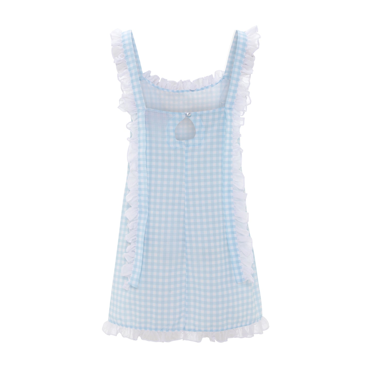 Dolce Gingham Azzurro Sleep Dress - Short