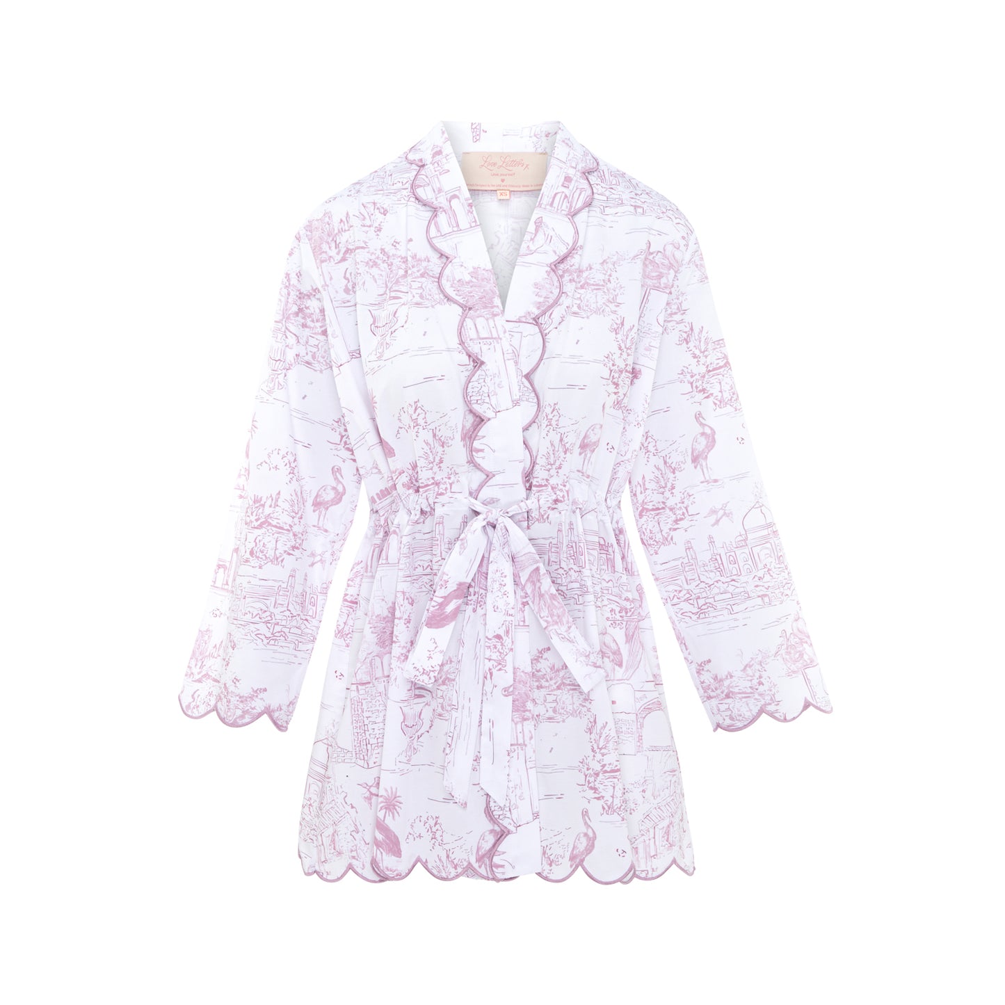 Pink Toile Robe - Short