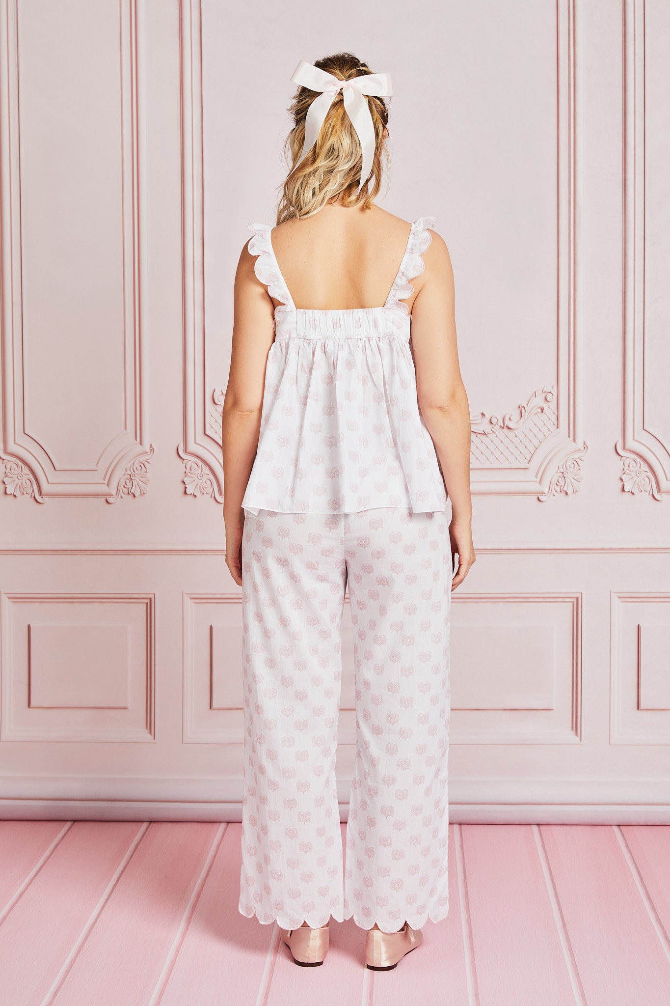 Pink Jaipur Paisley Babydoll Pant PJ Set