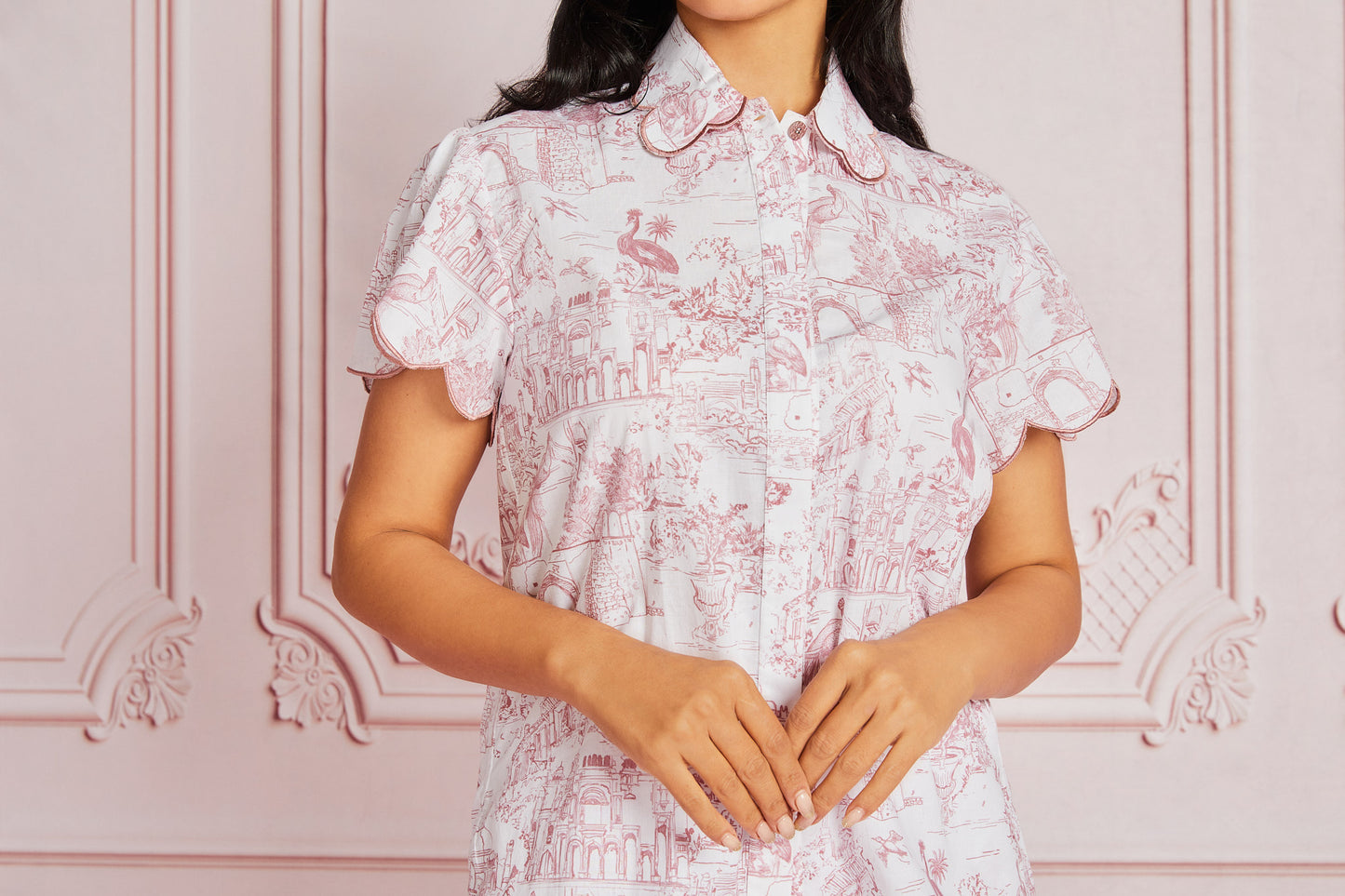 Jaipur Toile Cap Sleeve Blouse