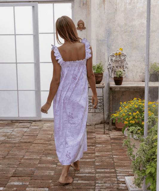Pink Toile Nightie (Long)