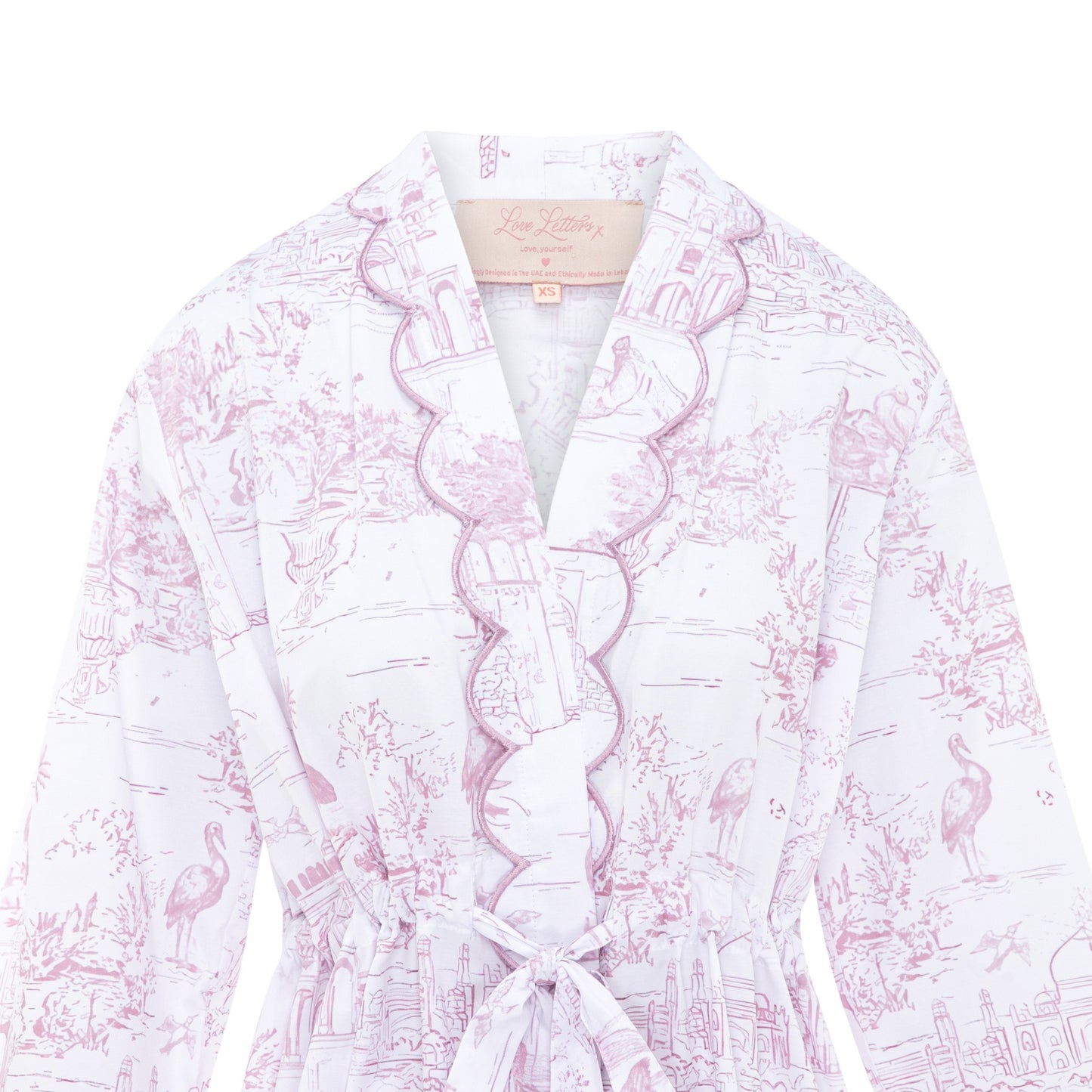 Pink Toile Robe - Long
