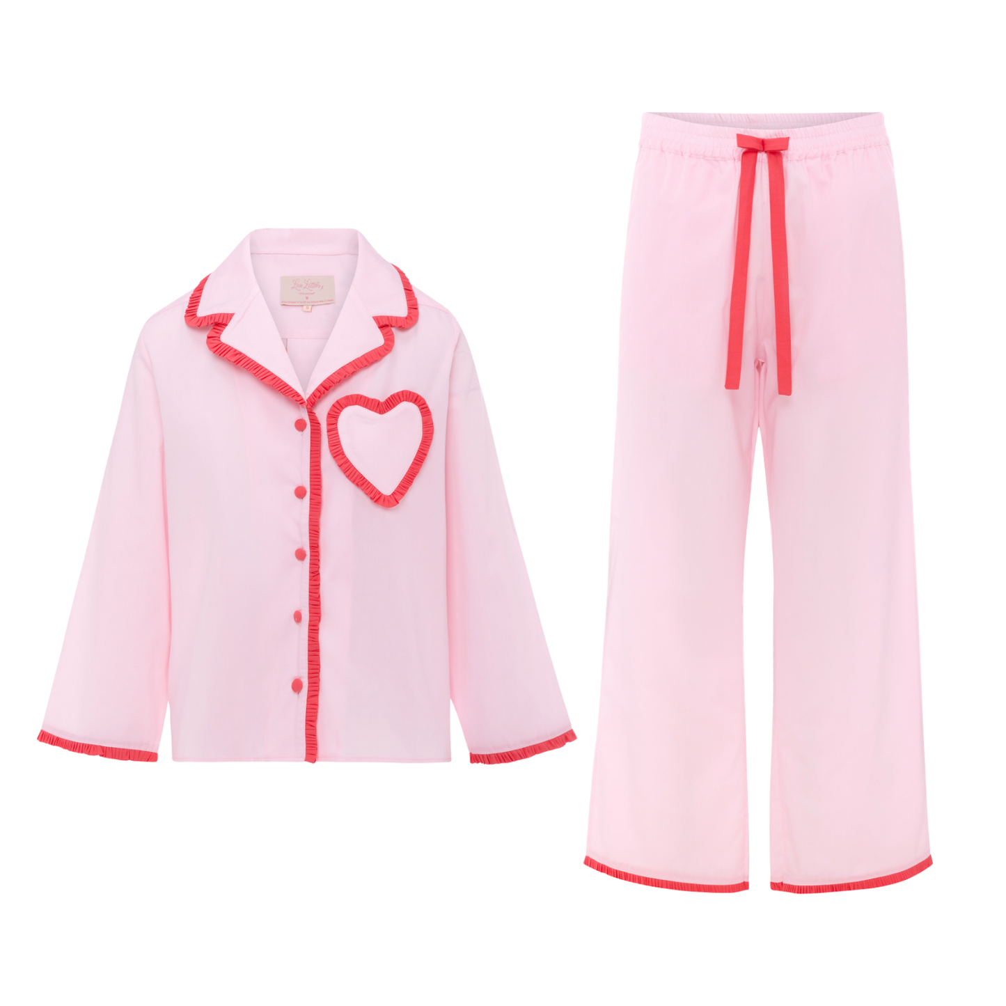 Dolce Soft Rosa organic cotton pyjama set by Love Letters x