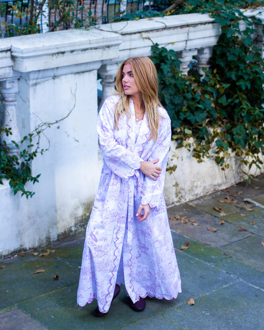 Pink Toile Robe - Long