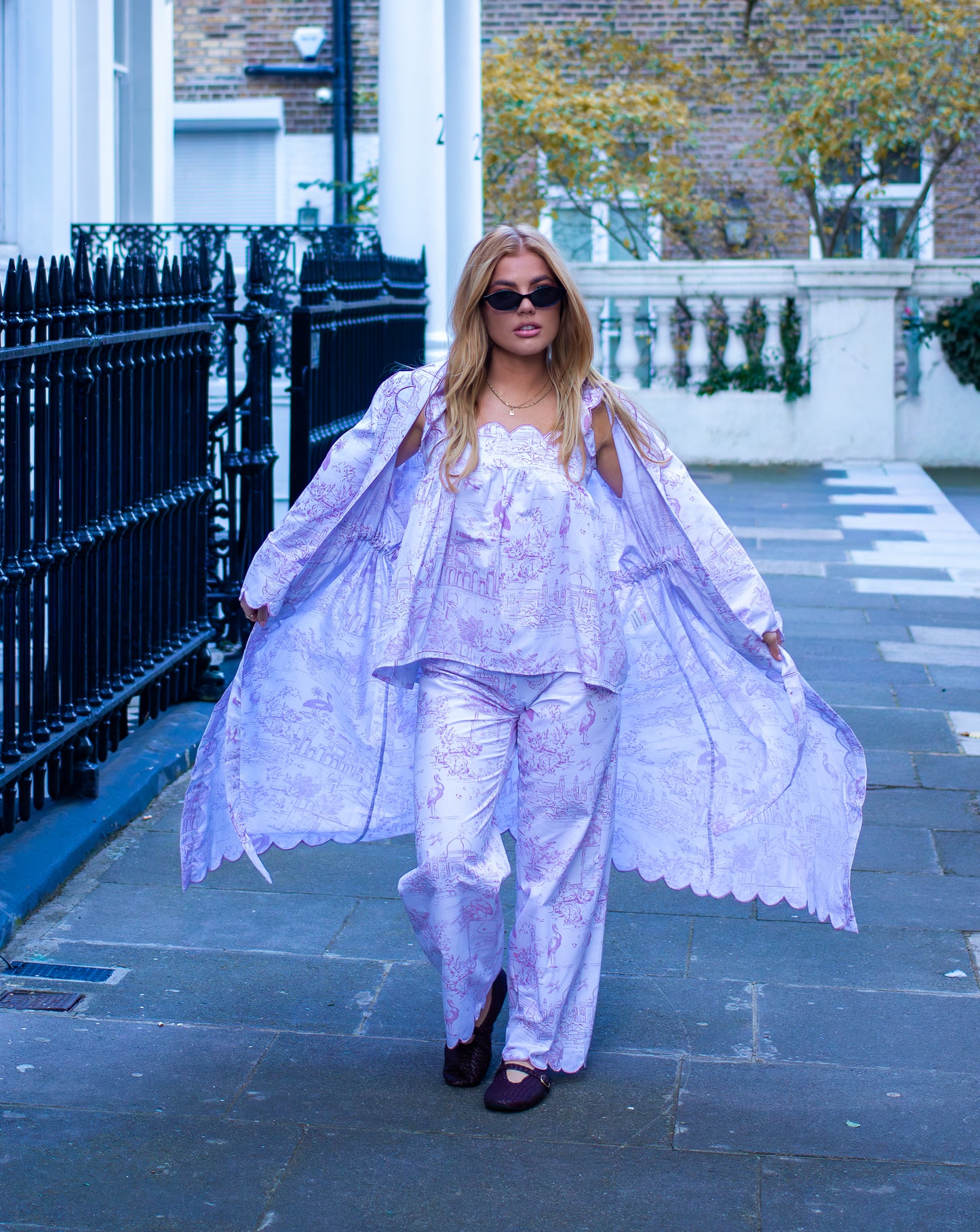 Pink Toile Robe - Long