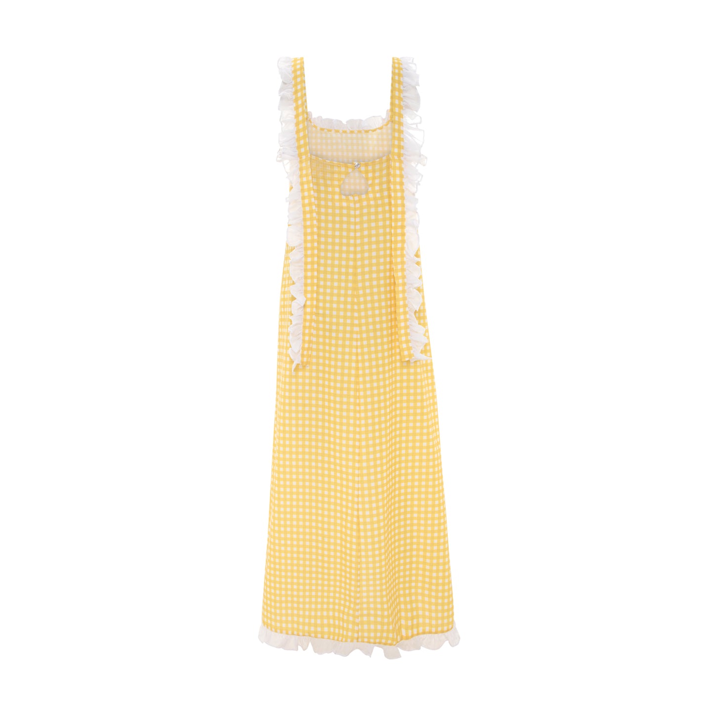 Dolce Gingham Limone Sleep Dress - Long