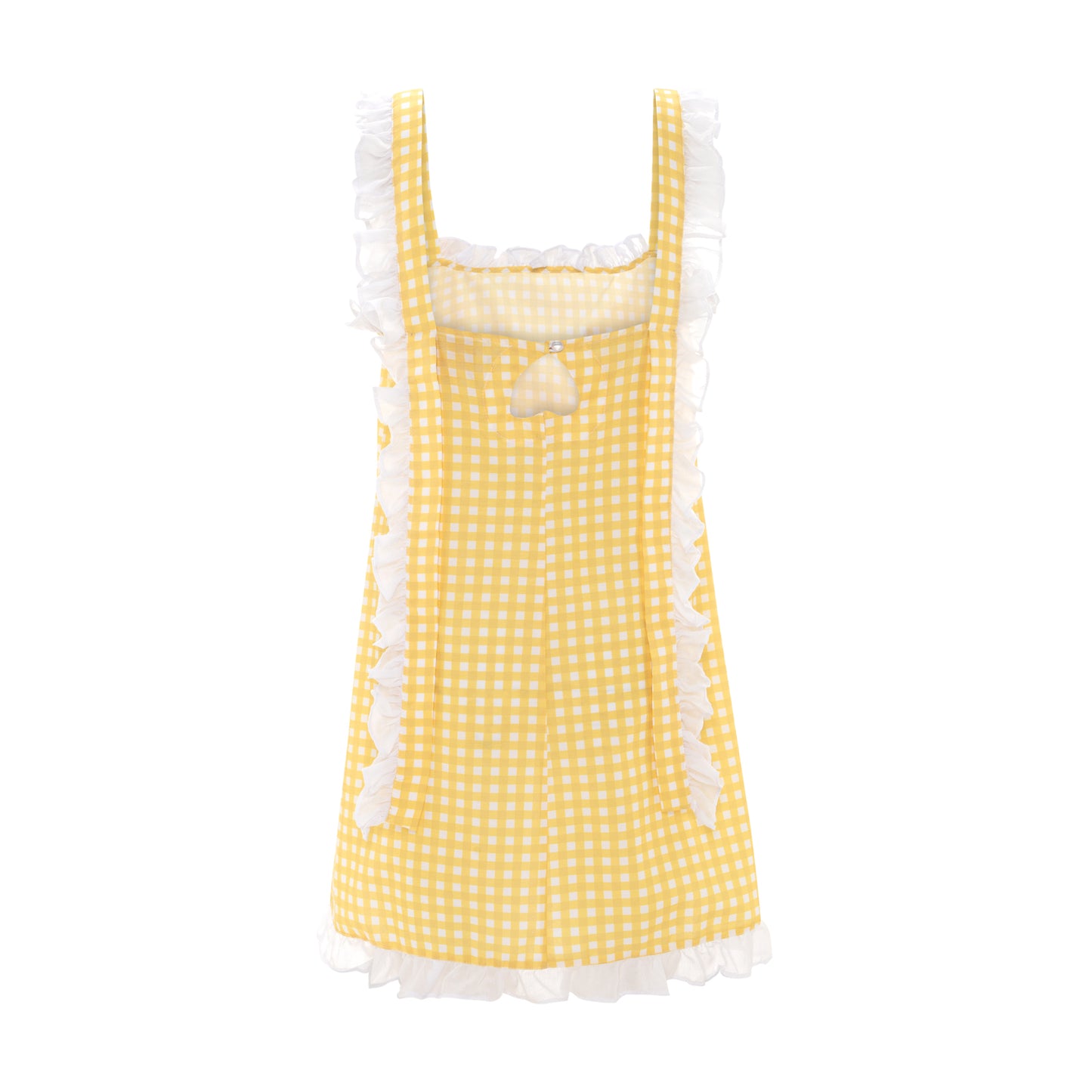Dolce Gingham Limone Sleep Dress - Short