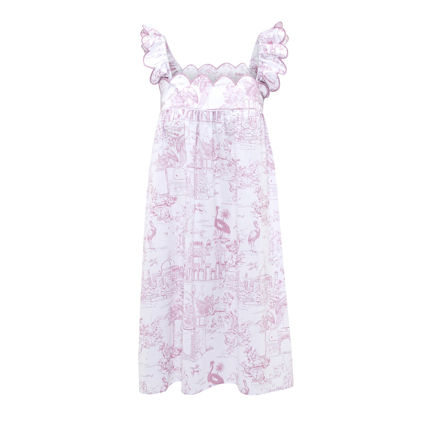 Pink Toile Nightie - Short