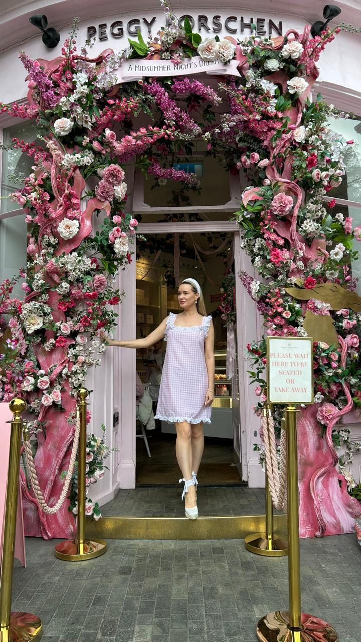 Dolce Gingham Rosa Sleep Dress - Short