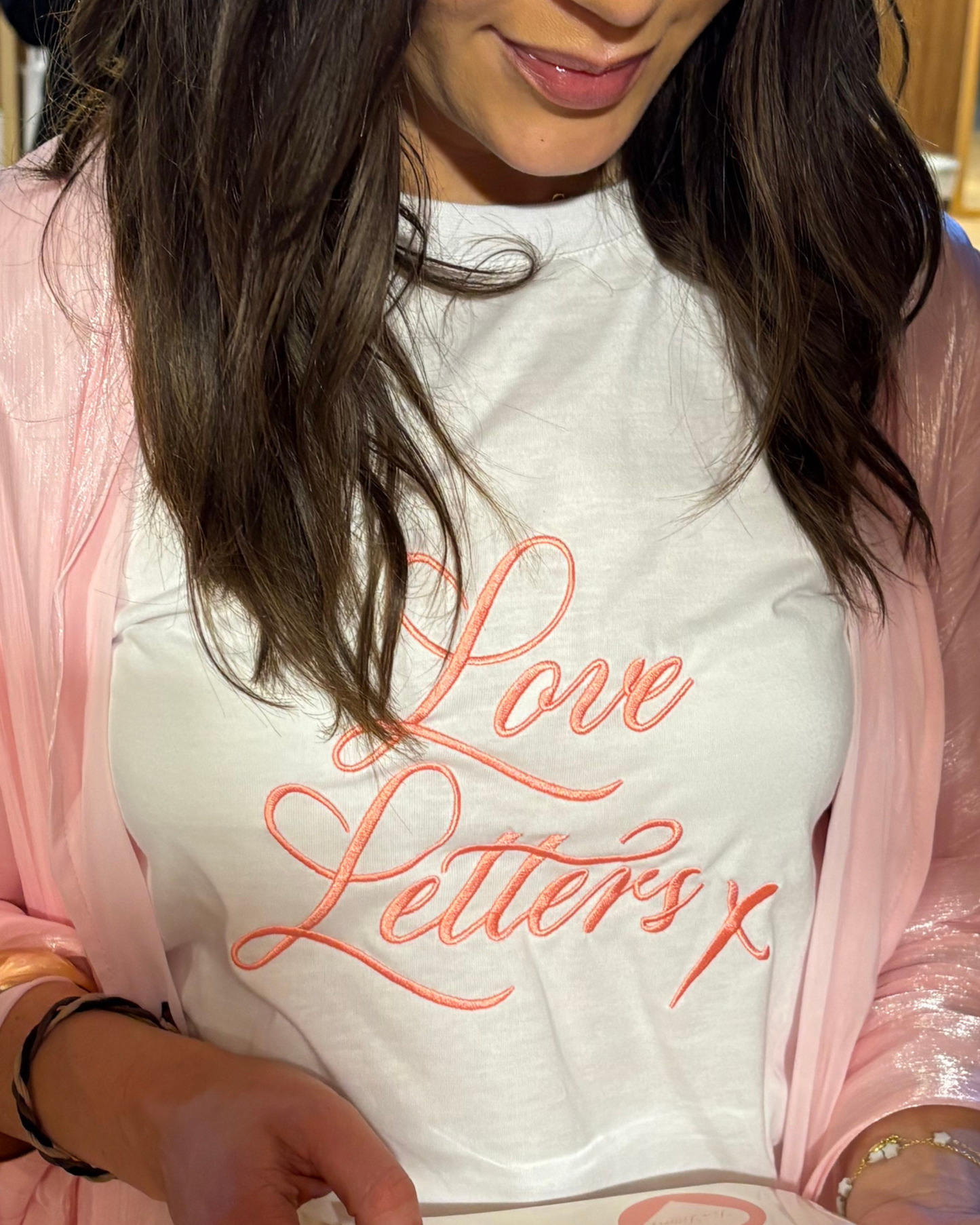 Love Letters x 100% Organic Cotton Embroidered T-Shirt